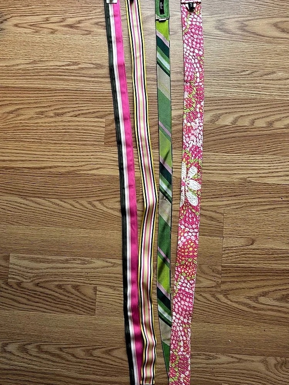 J. Crew Striped Cotton Belt Set S/M Like New Y2K